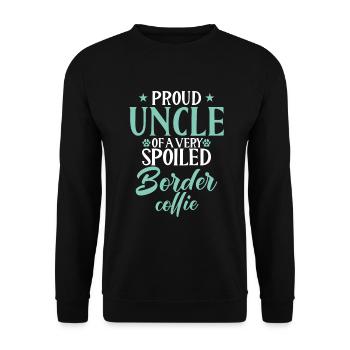 Cadeaux Border Collie - Sweat-shirt Unisexe - noir - Devant - Alina (178cm) & Michal (187cm)