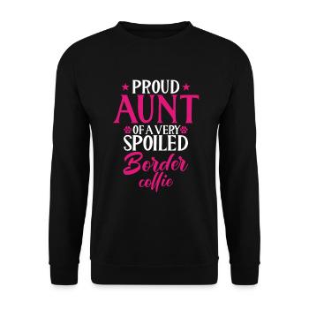 Cadeaux Border Collie - Sweat-shirt Unisexe - noir - Devant - Alina (178cm) & Michal (187cm)