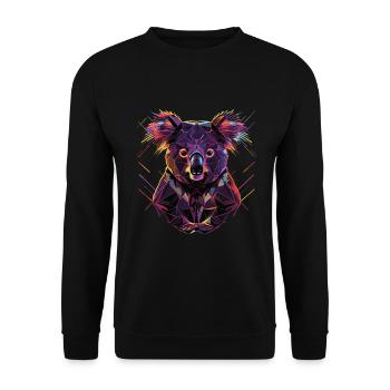 Koala - Unisex Sweatshirt - black - Front - Alina (178cm) & Michal (187cm)