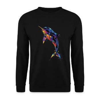 Narwal - Unisex Pullover - Schwarz - Vorne - Alina (178cm) & Michal (187cm)