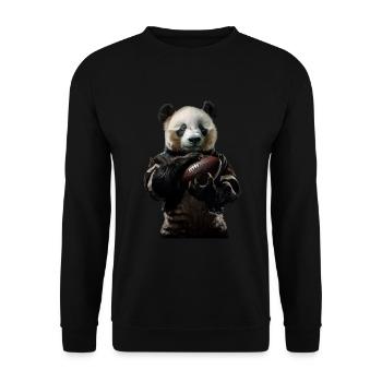 Panda - Sweat-shirt Unisexe - noir - Devant - Alina (178cm) & Michal (187cm)