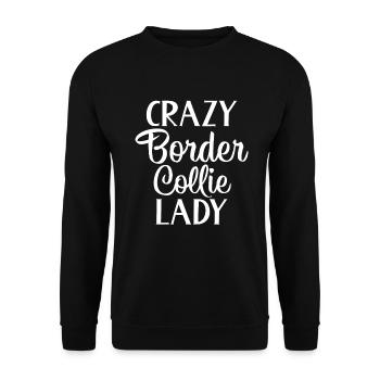 Border Collie Gifts - Unisex Pullover - Schwarz - Vorne - Alina (178cm) & Michal (187cm)