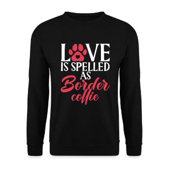 Cadeaux Border Collie - Sweat-shirt Unisexe - noir - Devant - Alina (178cm) & Michal (187cm)