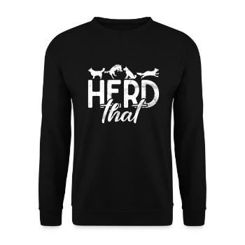 Cadeaux Border Collie - Sweat-shirt Unisexe - noir - Devant - Alina (178cm) & Michal (187cm)