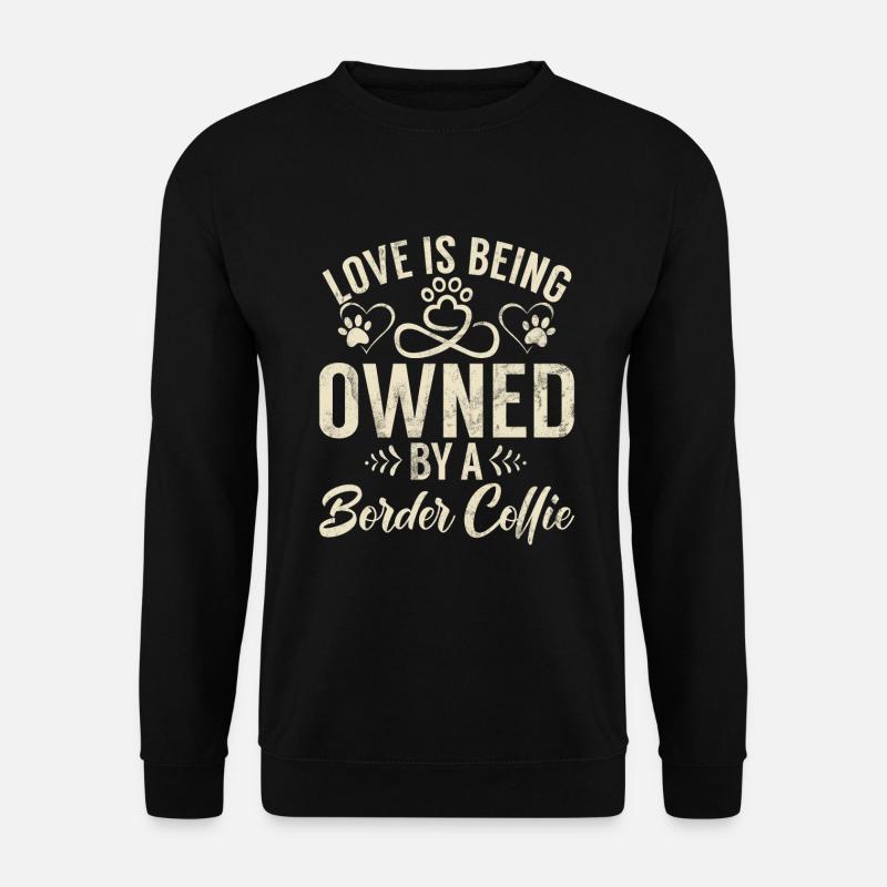 Border Collie Gifts - Unisex Pullover - Schwarz