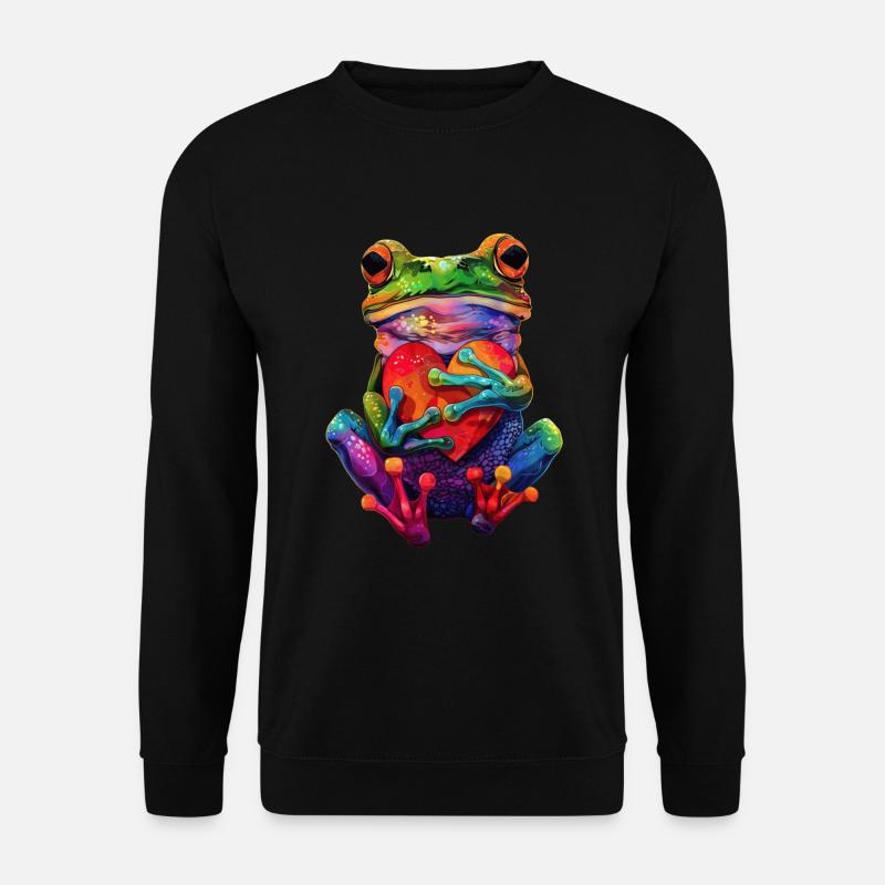 Frosch - Unisex Pullover - Schwarz