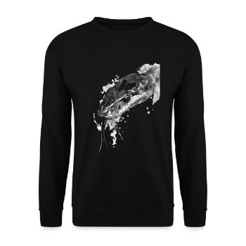 Snake - Unisex Sweatshirt - black - Front - Alina (178cm) & Michal (187cm)