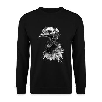Truthahn - Unisex Pullover - Schwarz - Vorne - Alina (178cm) & Michal (187cm)