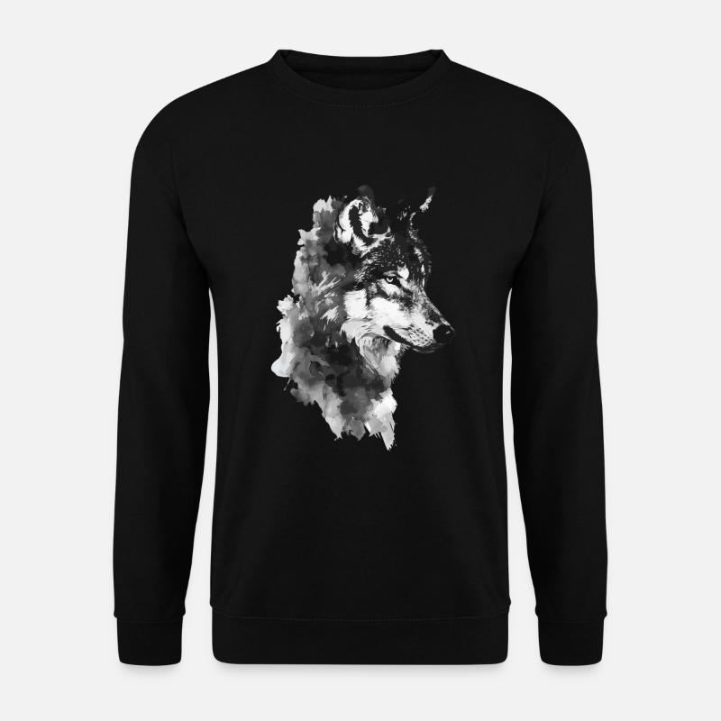 Wolf - Unisex Sweatshirt - black