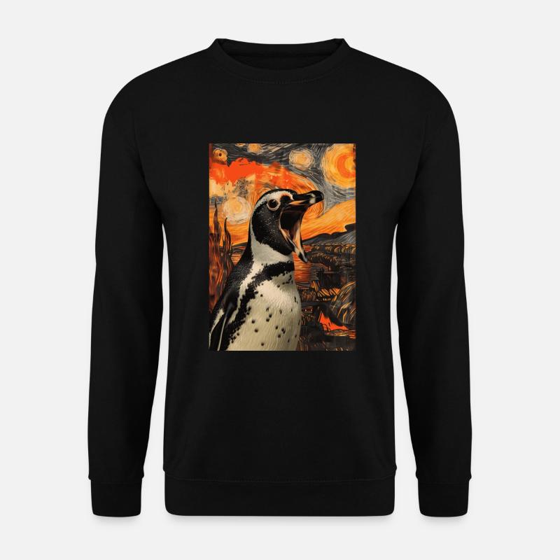 Penguin - Unisex Sweatshirt - black