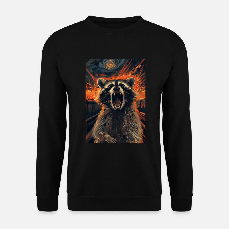 Waschbär - Unisex Pullover - Schwarz