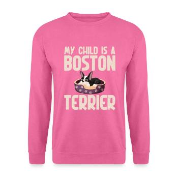 Cadeaux Boston Terrier - Sweat-shirt Unisexe - rose - Devant
