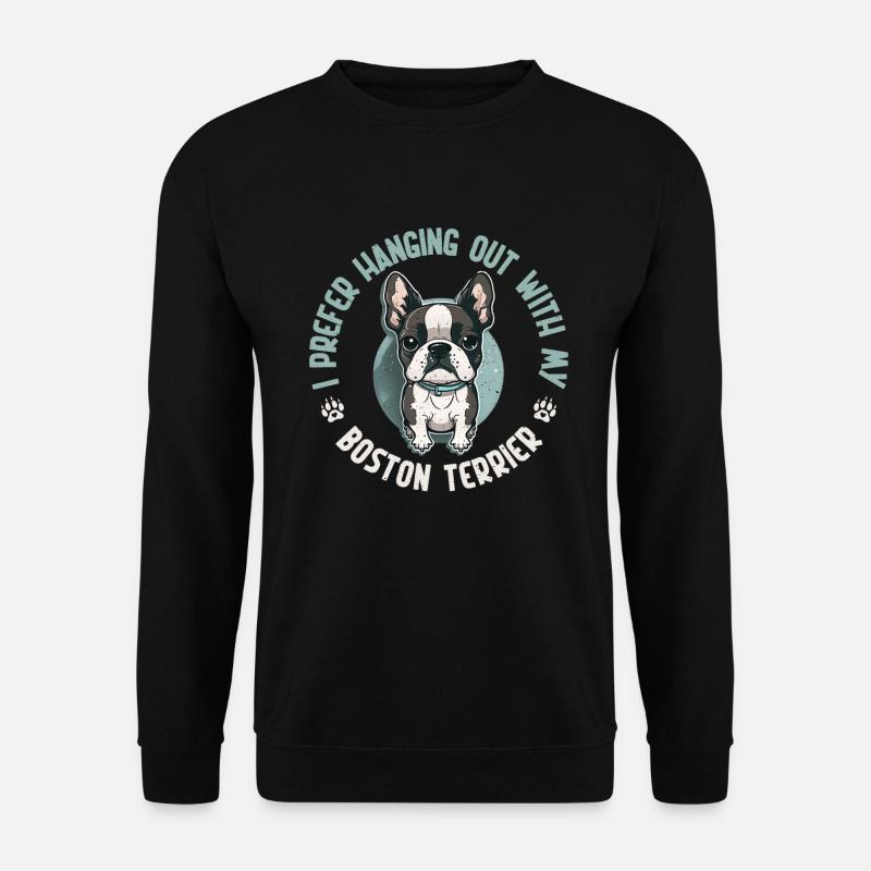 Boston Terrier Gifts - Unisex Pullover - Schwarz