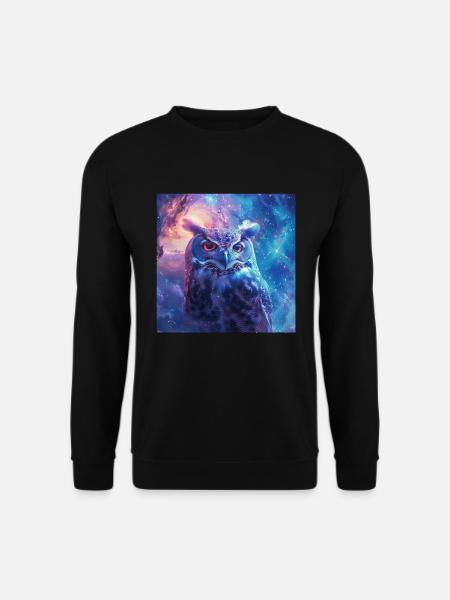 Eule - Unisex Pullover - Schwarz