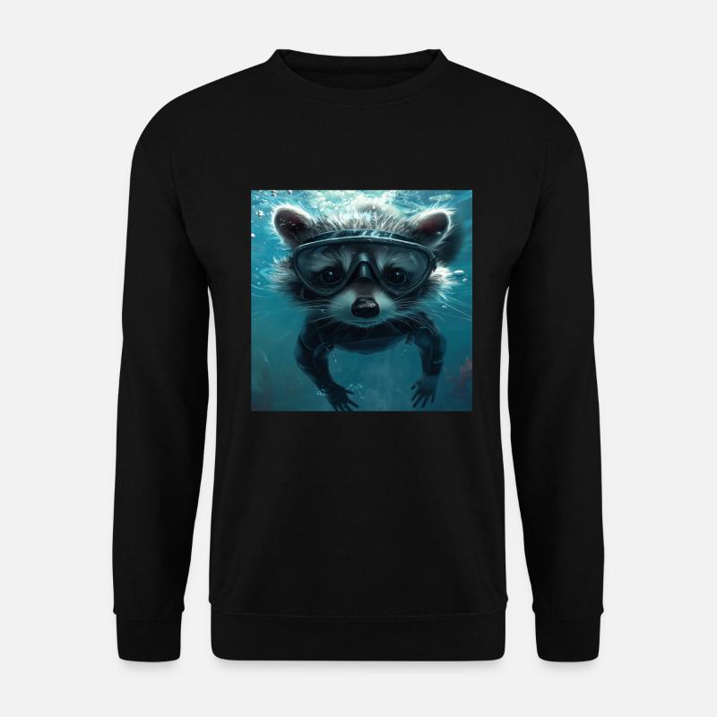 Waschbär - Unisex Pullover - Schwarz