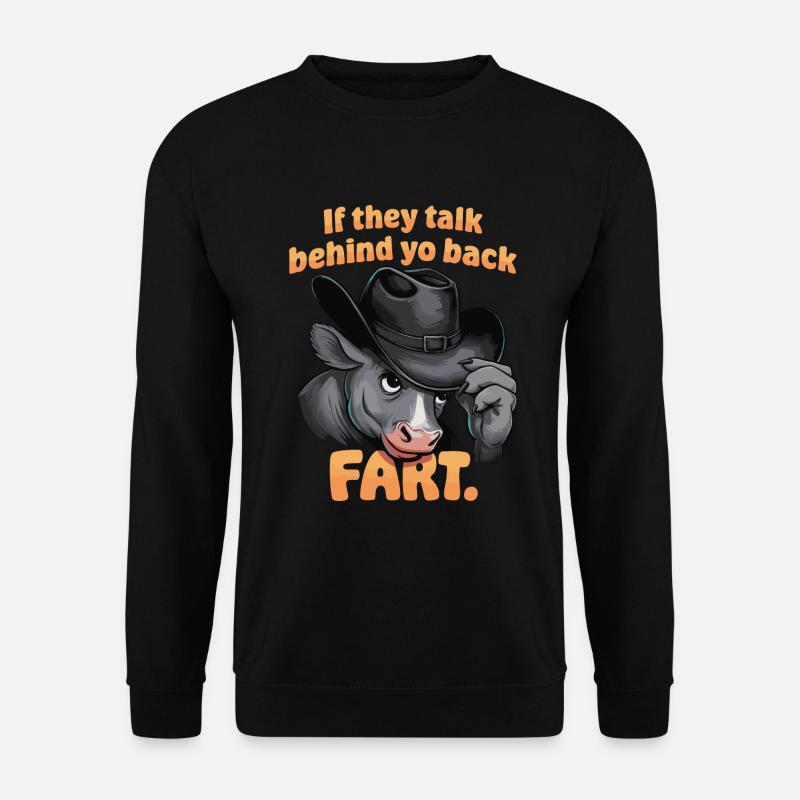 Kuh - Unisex Pullover - Schwarz