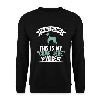 Boston Terrier Gifts - Unisex Pullover - Schwarz - Vorne - Alina (178cm) & Michal (187cm)