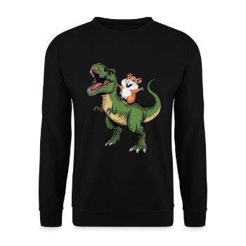 Hamster - Sweat-shirt Unisexe - noir - Devant - Alina (178cm) & Michal (187cm)
