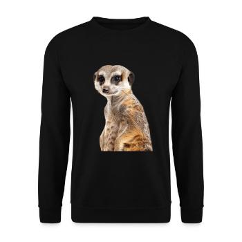 Suricate - Sweat-shirt Unisexe - noir - Devant - Alina (178cm) & Michal (187cm)