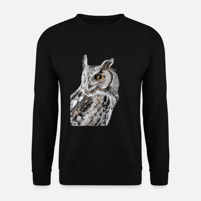 Eule - Unisex Pullover - Schwarz