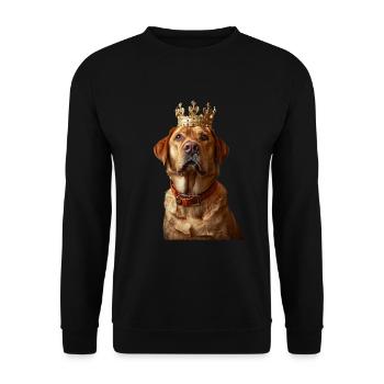 Labrador Retriever - Unisex Sweatshirt - black - Front - Alina (178cm) & Michal (187cm)