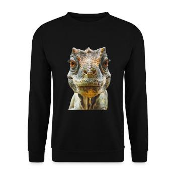 Dinosaure - Sweat-shirt Unisexe - noir - Devant - Alina (178cm) & Michal (187cm)
