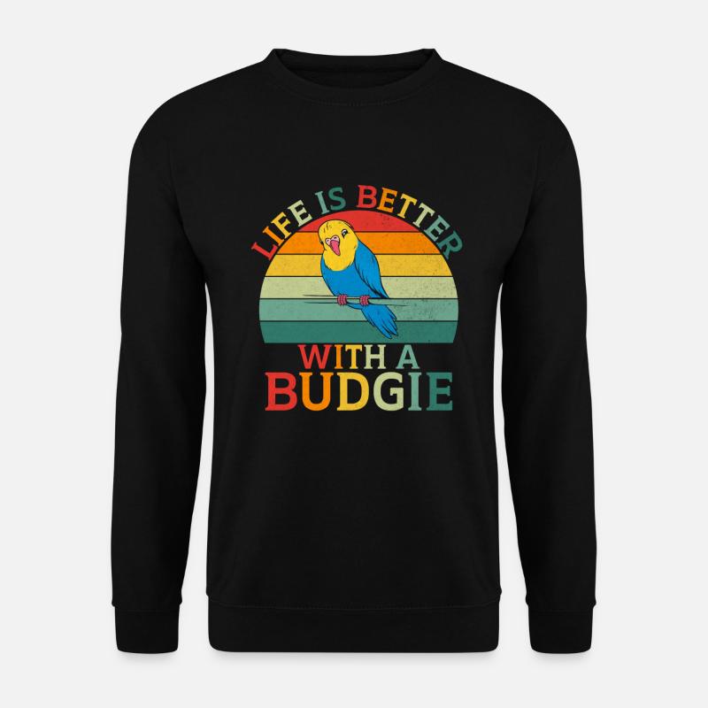 Cadeau de perruche - Sweat-shirt Unisexe - noir