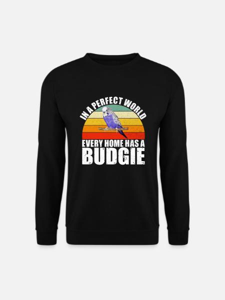 Budgie Gift - Unisex Sweatshirt - black