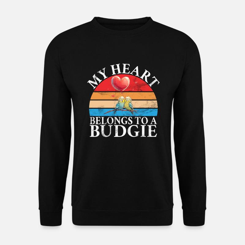 Budgie Gift - Unisex Pullover - Schwarz