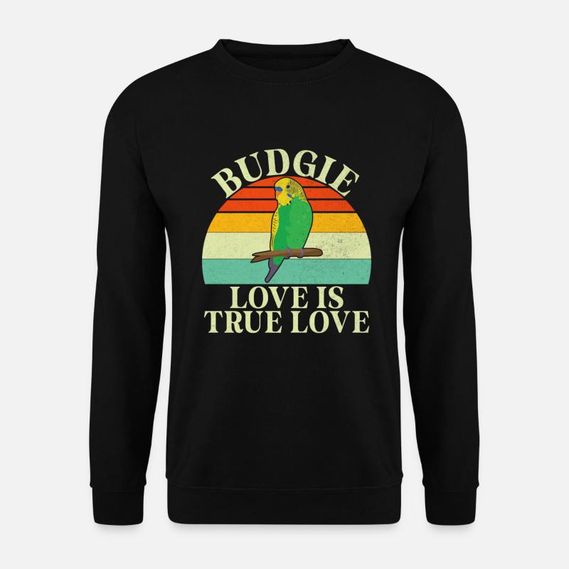 Budgie Gift - Unisex Sweatshirt - black