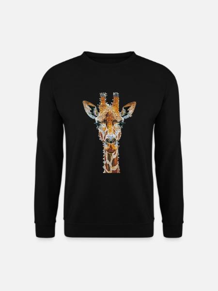 Giraffe - Unisex Pullover - Schwarz