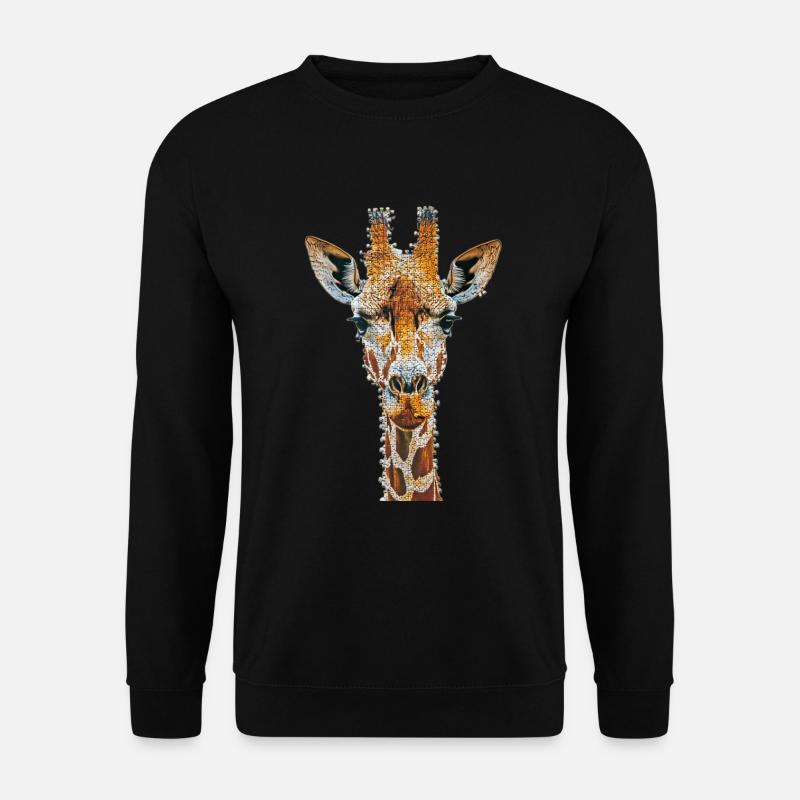 Giraffe - Unisex Pullover - Schwarz