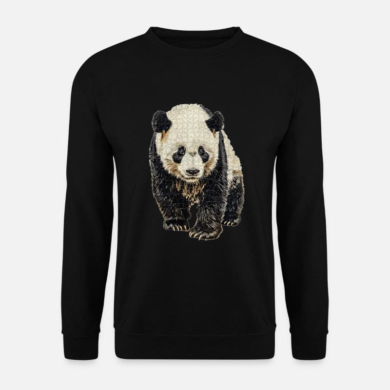 Panda - Unisex Sweatshirt - black