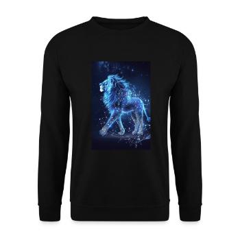 Stier - Unisex Pullover - Schwarz - Vorne - Alina (178cm) & Michal (187cm)