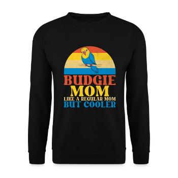 Cadeau de perruche - Sweat-shirt Unisexe - noir - Devant - Alina (178cm) & Michal (187cm)