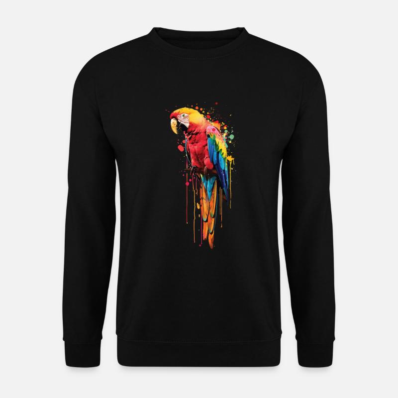 Papagei - Unisex Pullover - Schwarz