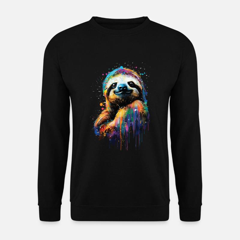 Sloth - Unisex Sweatshirt - black