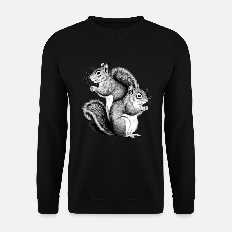 Eichhörnchen - Unisex Pullover - Schwarz