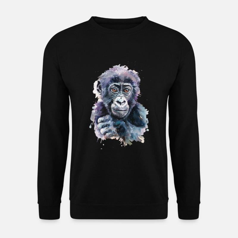 Gorilla - Unisex Pullover - Schwarz