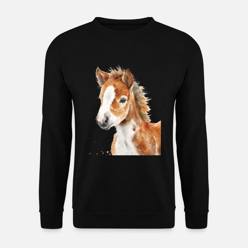 Pferd - Unisex Pullover - Schwarz
