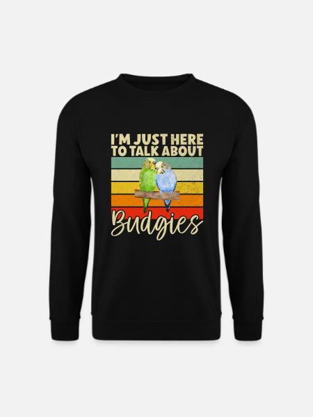 Budgie Gift - Unisex Sweatshirt - black