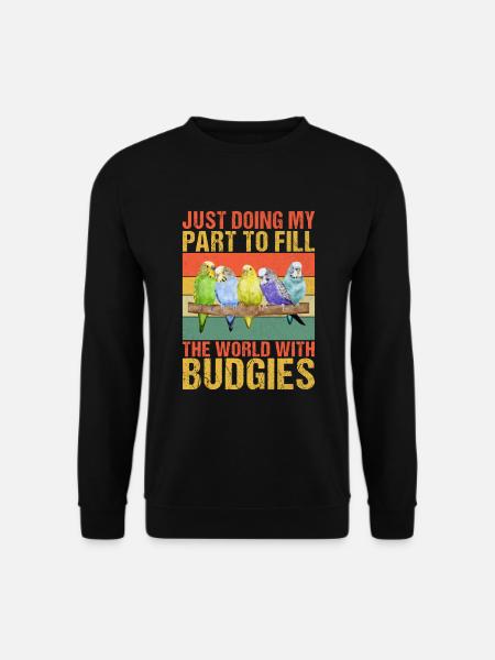 Budgie Gift - Unisex Sweatshirt - black