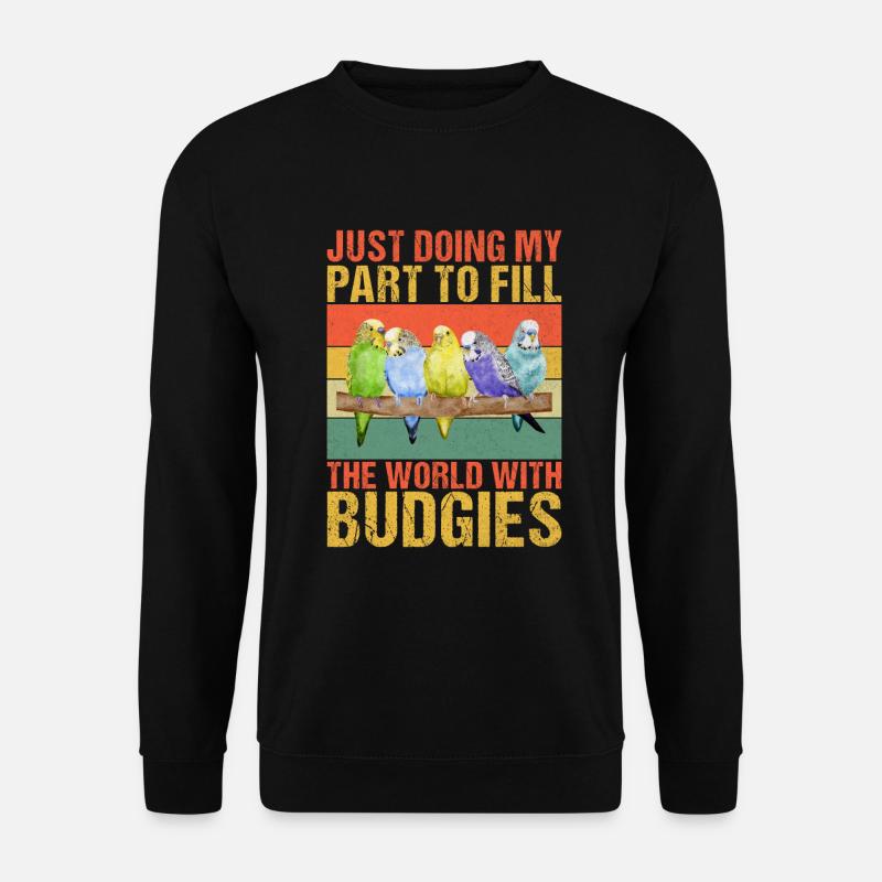 Budgie Gift - Unisex Pullover - Schwarz