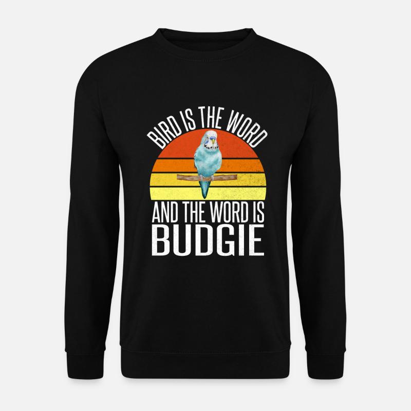 Budgie Gift - Unisex Sweatshirt - black