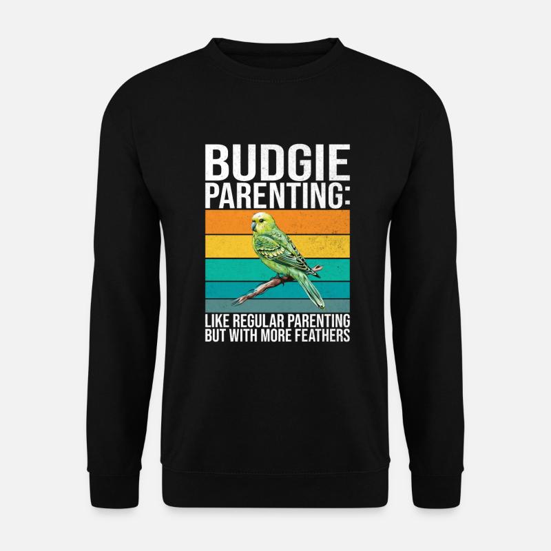Budgie Gift - Unisex Sweatshirt - black