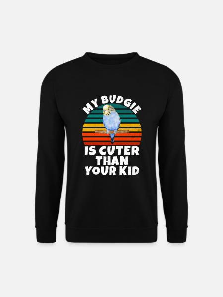 Budgie Gift - Unisex Sweatshirt - black