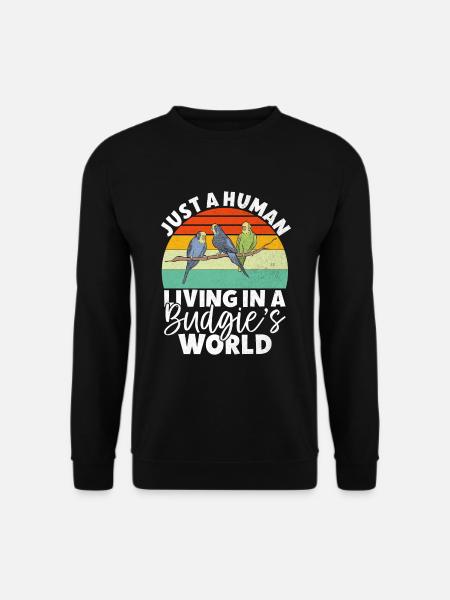 Budgie Gift - Unisex Sweatshirt - black