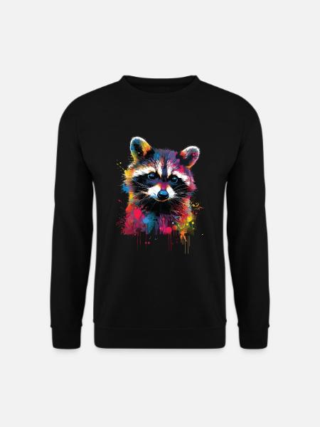 Raccoon - Unisex Sweatshirt - black