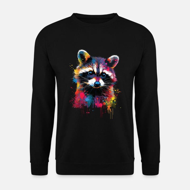Waschbär - Unisex Pullover - Schwarz