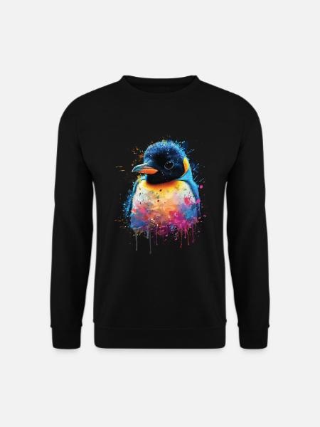 Penguin - Unisex Sweatshirt - black